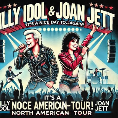 Billy Idol and Joan Jett Announce "It's a Nice Day To...Tour Again!" North American Tour