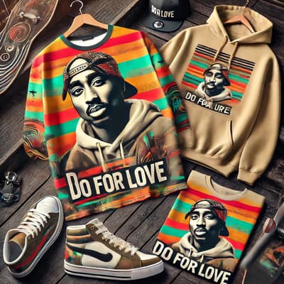 2Pac's 'Do for Love' Merch Collection Launches in Honour of the Iconic Rapper